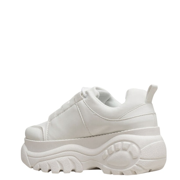 SZ 9/10 Low Top Lace Up Platform Wedge Sneakers - Picture 3 of 4